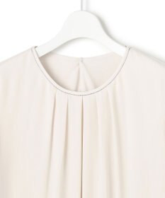 23区 S 【洗える】シルキーデシン ボールチェーン バルーン ブラウス