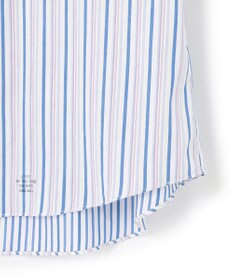 J.PRESS MEN オーガニックコットンダブルチューブマルチストライプシャツ