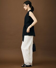 自由区 S リラックスバスケットノーカラー ジレ