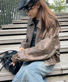 WEGO PUショートブルゾン