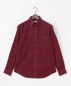 JOSEPH ABBOUD 【ストレッチ】コーデュロイ シャツ ワイン系