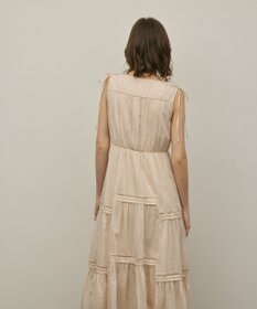 GRACE CONTINENTAL コットンシルクティアードワンピース