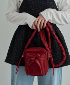 WEGO リボンギャザーミニショルダー