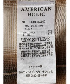 AMERICAN HOLIC イージーケアバックタックシャツ