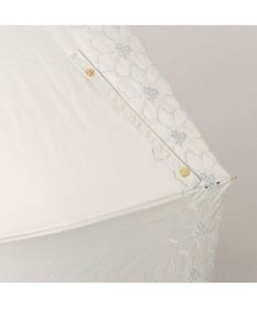 UNBILLION カシュネ cachenez / PUグレースフラワー刺繍トップレス2段折りたたみ傘