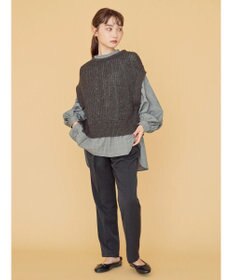 AMERICAN HOLIC ＳＥＴ　ボリュームスリーブシャツ＋ニットベスト