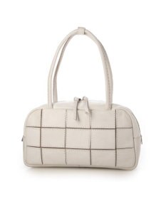 UNBILLION ピークスピーク PEAKS PEAK / 牛革パッチワーク横長ボストン