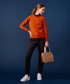 23区GOLF 【WOMEN】【洗える】ストレッチカラー ニット