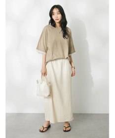 CRAFT STANDARD BOUTIQUE 【ＵＶカット】布帛切り替えプルオーバー