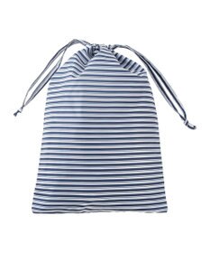 MOONBAT 【撥水】FLAT PURE サイクル レインポンチョ ボーダー 自転車 収納袋付き