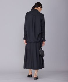 ICB 【洗える】 ルゼブフィブリルサテン スカート