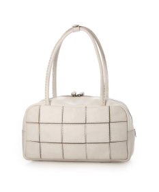 UNBILLION ピークスピーク PEAKS PEAK / 牛革パッチワーク横長ボストン