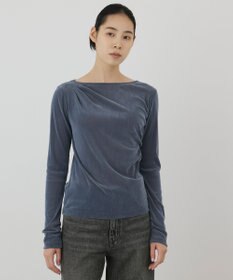 GRACE CONTINENTAL フロッキードレープトップス
