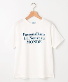 組曲 S 【綿100％】フロッキープリント Ｔシャツ