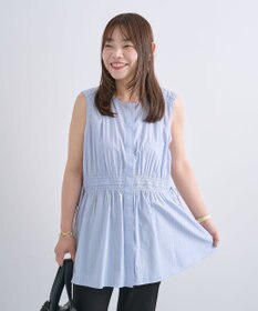 Green Parks ウエストシャーリングブラウス