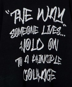 WEGO ハンドライティングジャガードニット