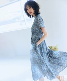 組曲 フラワーガーデンプリント ワンピース