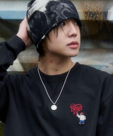 WEGO 【ユニセックス着用ITEM/MLサイズ展開】別注BENDAVISハートワンポイント刺繍T（LS）