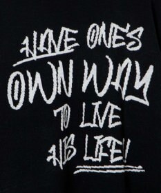 WEGO ハンドライティングジャガードニット