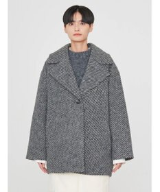 AMERICAN HOLIC ツイードライクコクーンミディコート