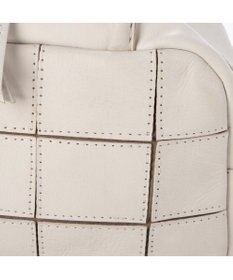 UNBILLION ピークスピーク PEAKS PEAK / 牛革パッチワーク横長ボストン