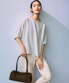 23区 S 【UVケア/洗える】コンパクトクロス テーパード パンツ