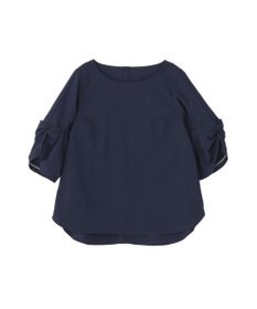 YECCA VECCA ハシゴレースタックスリーブブラウス