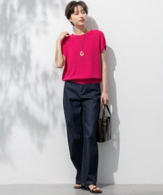 23区 S 【洗える】コットンアセテート オーバーサイズ ニット