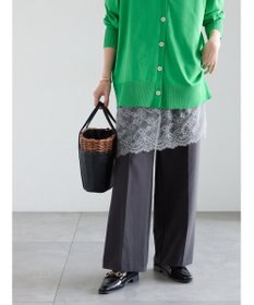 Te chichi 【雑誌掲載アイテム】ダブルクロスイージーワイドパンツ