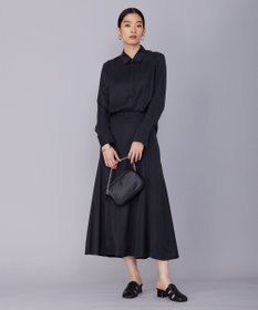 ICB 【洗える】 ルゼブフィブリルサテン スカート