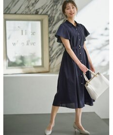 ANY SIS 【洗える】ビューティフレア シャツワンピース