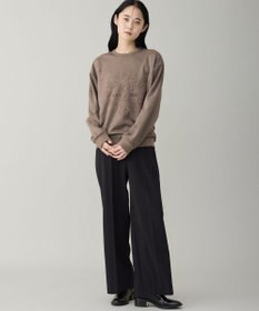 UNFILO MENS 【男女兼用】クリーンスエード エンボスロゴ クルー