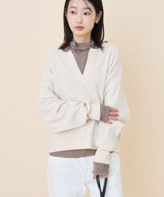 AMERICAN HOLIC ワッフルライクニットプルオーバー