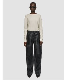 JOSEPH 【洗える】バイカラー　ロングスリーブニット