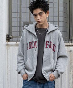 WEGO ワッペンロゴジップパーカー