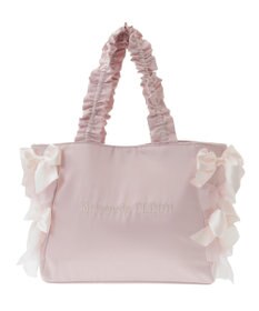 Maison de FLEUR リボンギャザーハンドルトートバッグ