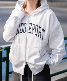 WEGO カレッジロゴビッグジップパーカー