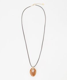 J.PRESS LADIES マーブルトップ レザー ネックレス