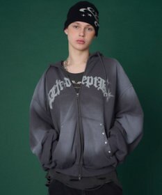 WEGO 【ユニセックス着用ITEM】グラフィックZIPパーカー