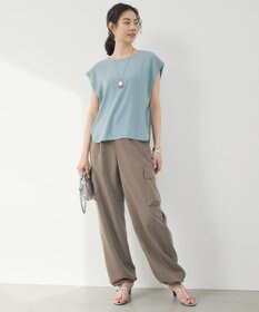 自由区 【WEB先行販売】ストレッチアムンゼンフレンチスリーブ カットソー