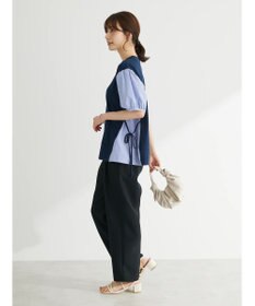 Green Parks 布帛ドッキング脇リボンプルオーバー