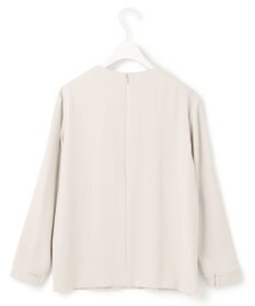 ICB L 【洗える】ライトダブルクロス フリルデザインブラウス