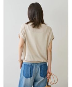 AMERICAN HOLIC 接触冷感フレンチスリーブニットプルオーバー