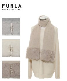 MOONBAT 【WEB限定】FURLA ウール100％×ベルト付きファーマフラー