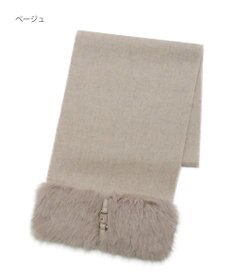 MOONBAT 【WEB限定】FURLA ウール100％×ベルト付きファーマフラー