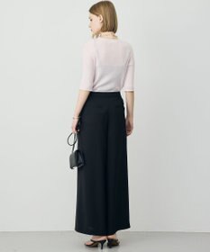 ICB L 【先行予約】 リネンブレンドシアー クルーネックリブニット