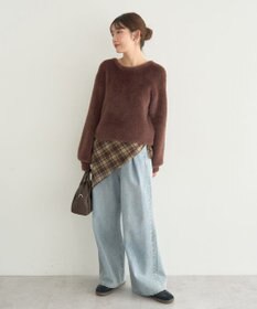 earth music&ecology Ｗフェイスシャギープルオーバー