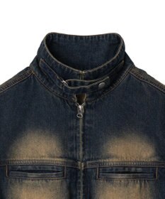 WEGO ヴィンテージウォッシュバイカージャケット