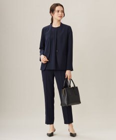 自由区 【セットアップ対応・UVカット・接触冷感・洗える】ライトストレッチ ブラウス