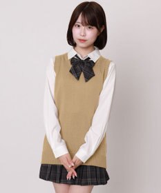 WEGO 【SCHOOLITEM】ベーシックニットベスト